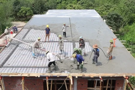 Concrete roofing